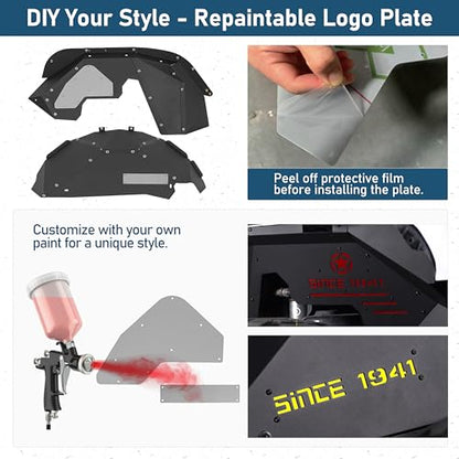 Wrangler JK Aluminum Inner Fender Liners for 2007 (4 Count)