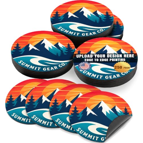 Customizable 5 Inch Round Magnet Pack (250 Count)