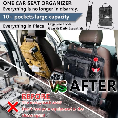 2 Pack Tactical Seat Back Organizer
