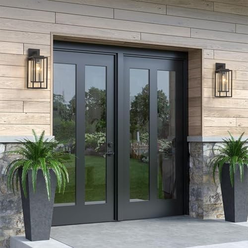 18" Outdoor Wall Light Fixtures Waterproofed Exterior Lantern W (2 Count)