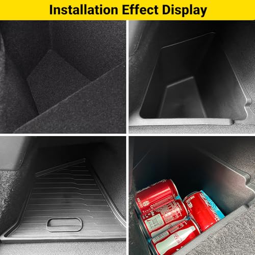 Model Y 5 Seater Rear Trunk Storage Bins with Lids for 2023 (2 Count)