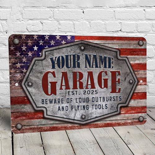 Garage Sign Personalized