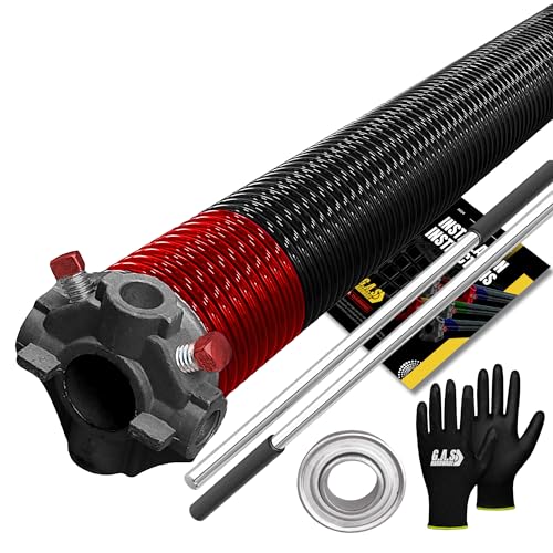 Garage Door Torsion Spring 225x2x25 Torsion Springs for Right Side of Garage Door with 1" Steel Bearing