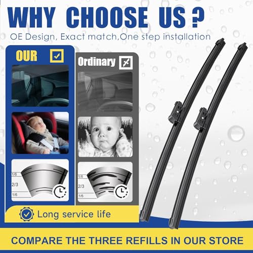 Front Wiper Blades 26"+20" Replacement for BMW X5 X7 2019