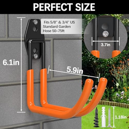 Garden Hose Holder Wall Mount (4 Count)