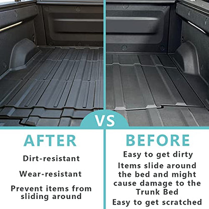 for Rivian R1T Truck Bed Mat Liner Foldable Accessories Pickup Heavyweight Bed Mat All