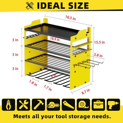 Power Tool Organizer Wall Mount with 4