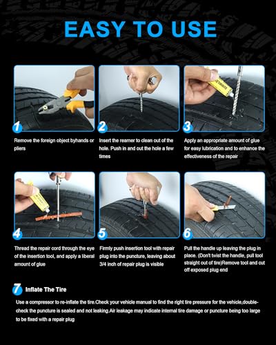 Tire Repair Kit with Plugs