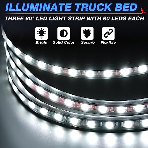 3Pcs 60 Inch Truck Bed Lights