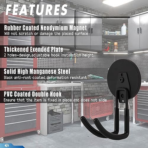 2 Pcs Magnetic Hook Heavy Duty (2 Count)