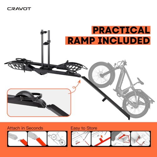 CyberRack E2 EBike Rack with Ramp for 2 EBikes