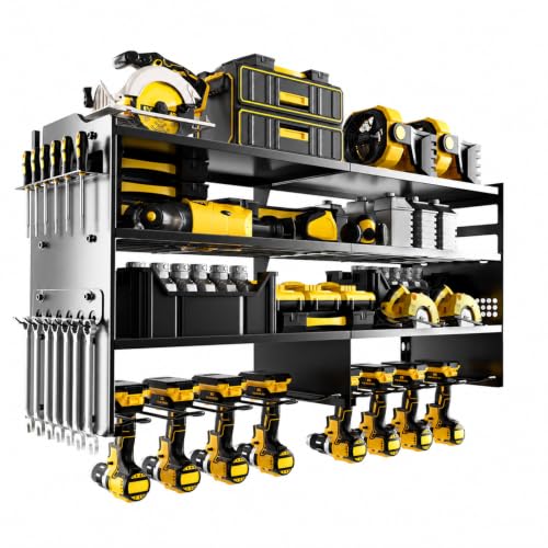Large Power Tool Organizer Wall Mount Black