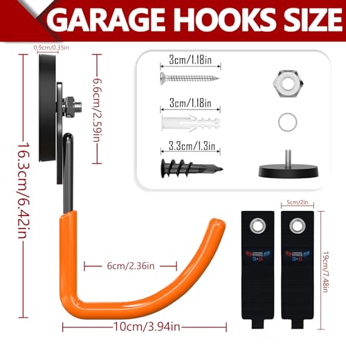 Heavy Duty Magnetic Hooks (4 Count)
