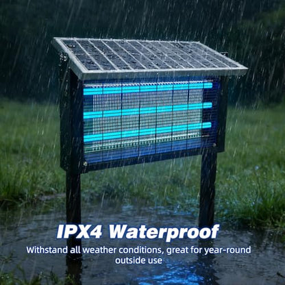 Heavy Duty Solar Bug Zapper for 8000 sq.ft with 30W Solar Panel