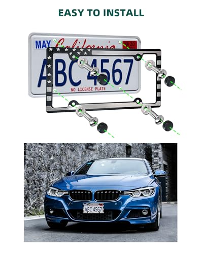 License Plate Frames American Flag