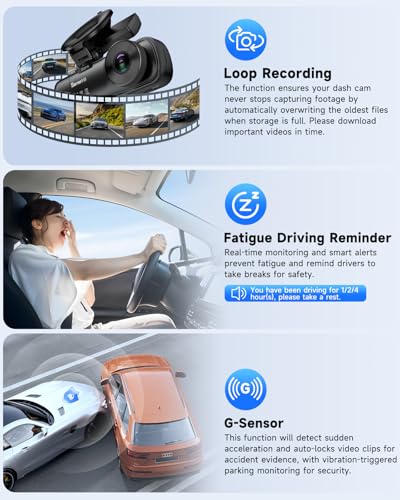 4K 3 Channel Dash Cam