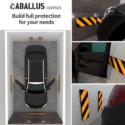Garage Wall Protector Car Door Protectors Foam Wall Bumper Pad Yellow Black