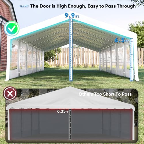 20'x40' Heavy Duty Party Tent Outdoor Canopy with Church Windows