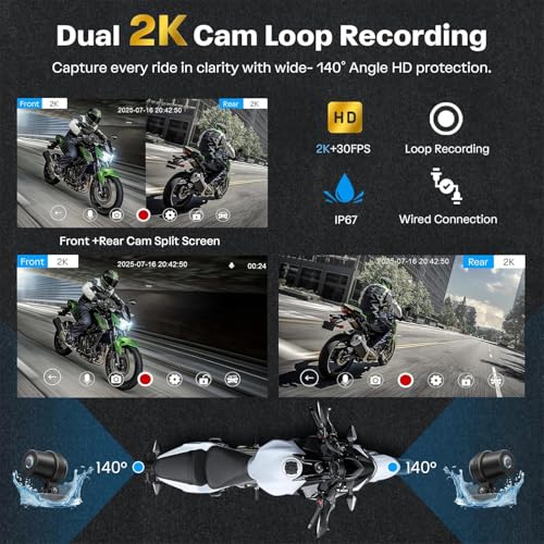 Motorcycle CarPlay Screen with Android Auto