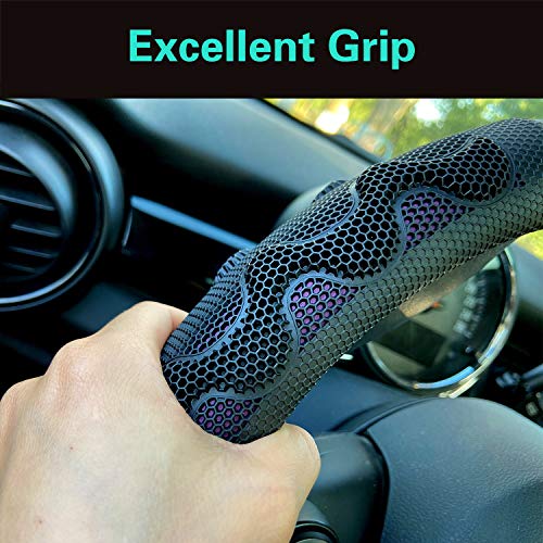 Small Size 14In Round Steering Wheel Cover Great Grip