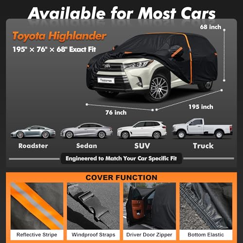 Toyota Highlander SUV Cover Waterproof All