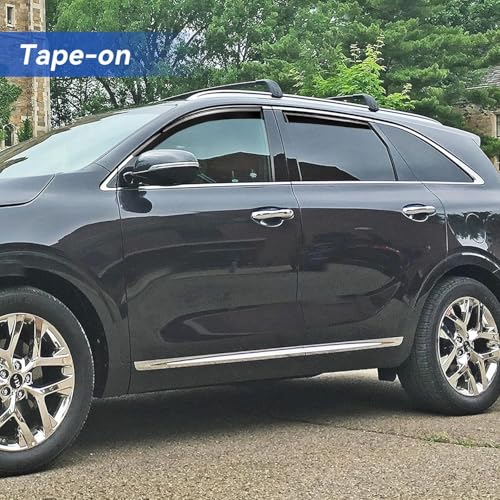 Window Visors Rain Guards for 2016 2017 2018 2019 2020 Kia Sorento