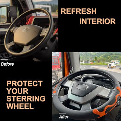 XL Comfy Grip Steering Wheel Cover for Semi Truck 18 Inch