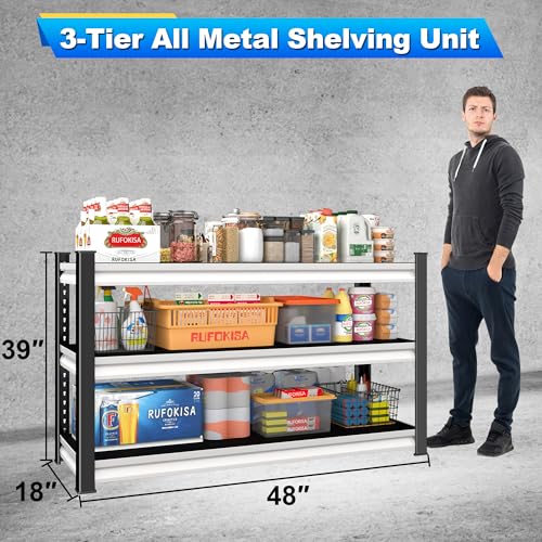 3 Tier Garage Shelving Heavy Duty