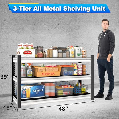 3 Tier Garage Shelving Heavy Duty
