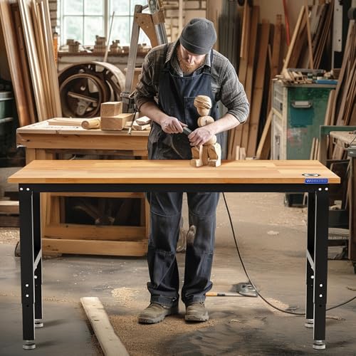 Adjustable Garage Workbench