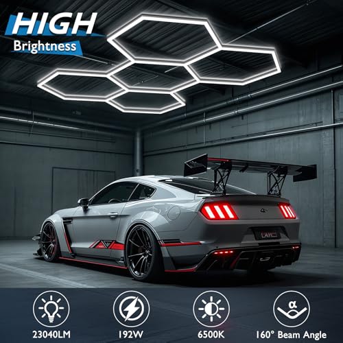 Hexagon Garage Lights (24 Count)