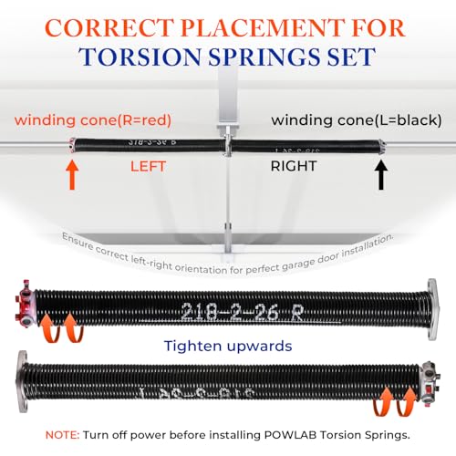Garage Door Torsion Springs Pair