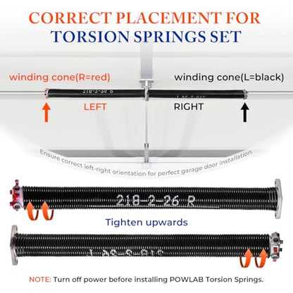 Garage Door Torsion Springs Pair