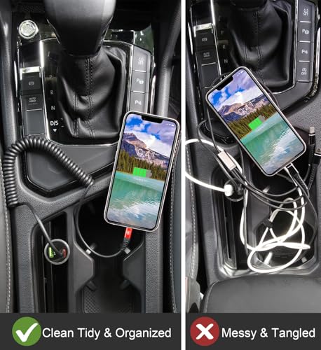 USB C to Lightning Cable for Carplay (2 Count)