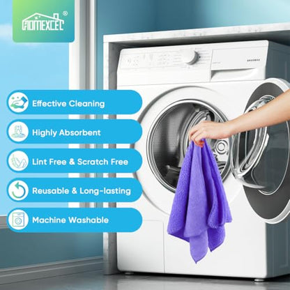 Purple Microfiber Cleaning Cloth (12 Count)
