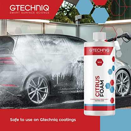 W4 Citrus Foam Shampoo and Degreaser for Cars (34 Fl Oz)