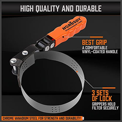 5 Piece Standard Swivel Oil Filter Wrench