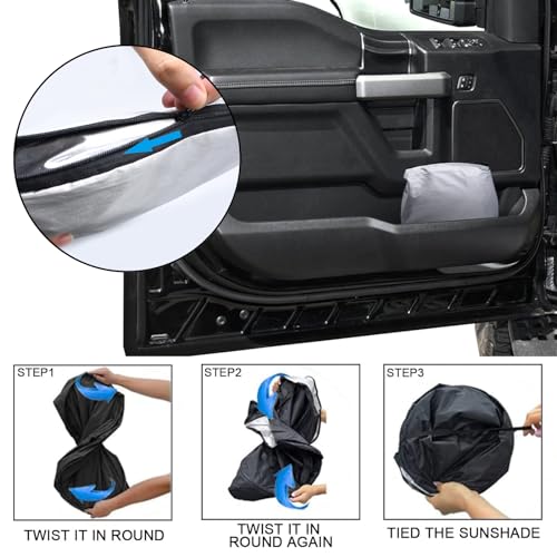 Foldable Front Windshield Sunshade fit for F150 2015
