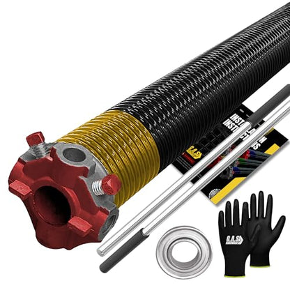 Garage Door Torsion Spring 250x2x26 Torsion Springs for Left Side of Garage Door with 1" Steel Bearing
