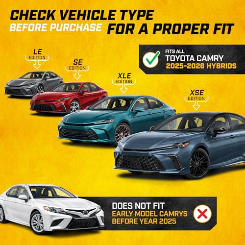 JustFit™ 3D Custom Fit Floor Mats for Toyota Camry 2018 2019 2020 2021 2022 2023 2024