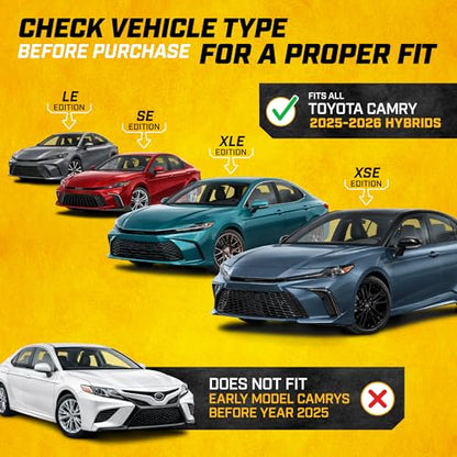 JustFit™ 3D Custom Fit Floor Mats for Toyota Camry 2018 2019 2020 2021 2022 2023 2024