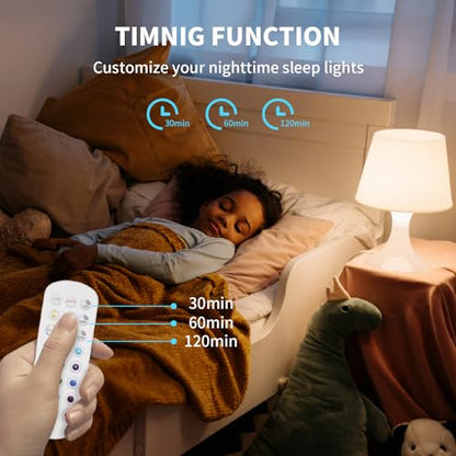 E26 Magnetic Rechargeable Light Bulbs with Remote (4 Count)
