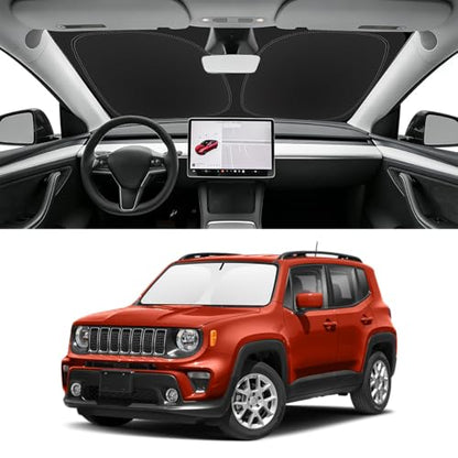 Custom Fit Windshield Sun Shade for Jeep Renegade 2015