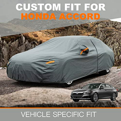 Waterproof Heavy Duty Car Cover Custom Fit Honda Accord 2001