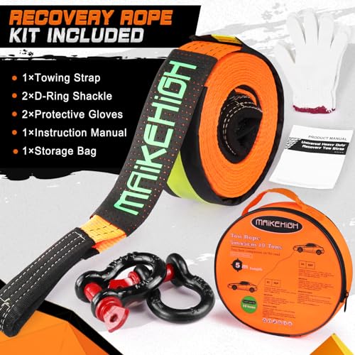 Tow Strap Heavy Duty with Hooks (2 Count)