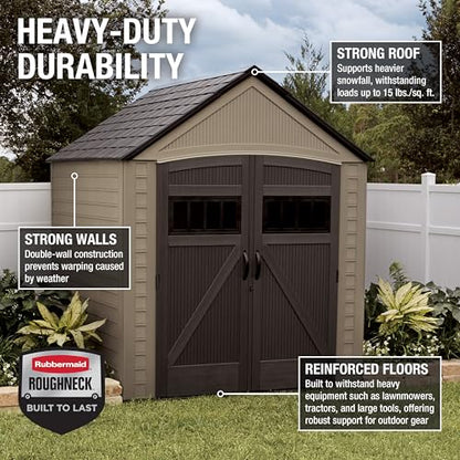 Resin Outdoor Storage Shed with Floor
