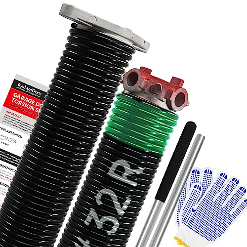Pair of 1.75" Garage Door Torsion Springs Set with Non