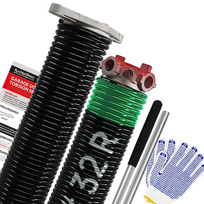 Pair of 1.75" Garage Door Torsion Springs Set with Non