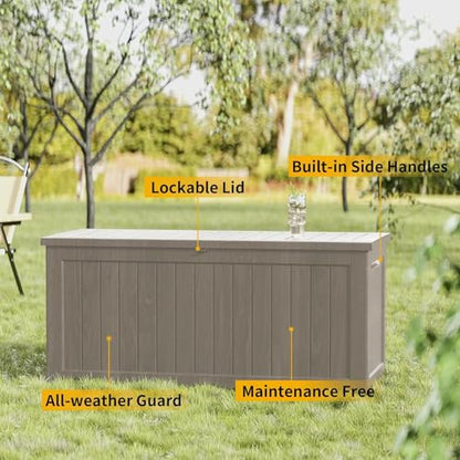 280 Gallon Outdoor Storage Box Waterproof