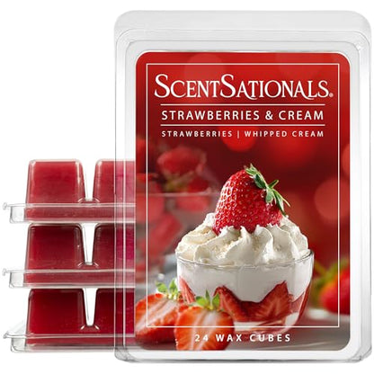 Strawberries & Cream Scented Wax Melts 10oz (10 Ounce)